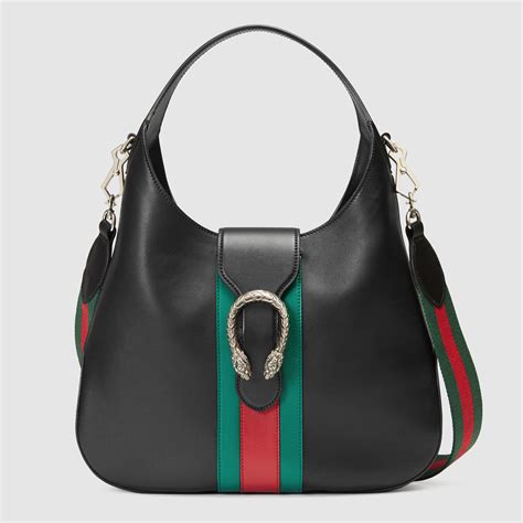 gucci monogram green black hobo|Gucci hobo bags outlet.